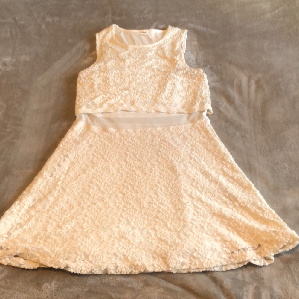 Lace White Dress